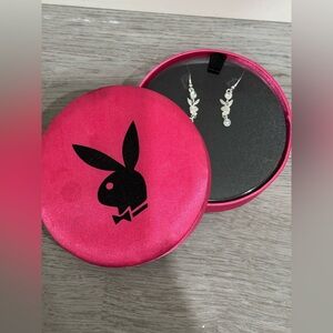 Never Worn Playboy Sterling Silver Earrings